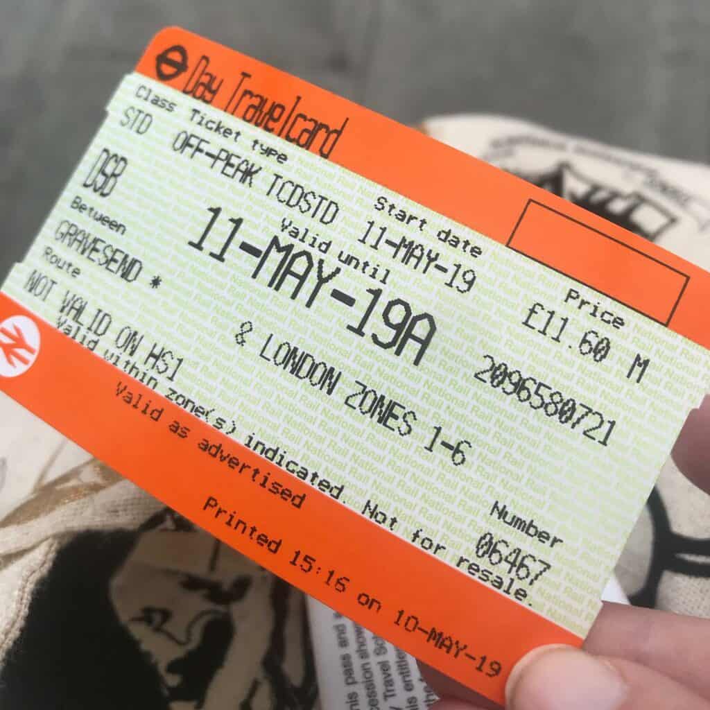london tube travel card 3 day