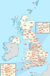 UK Postcode Map – Printable And Downloadable PDF