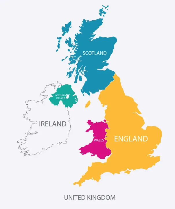 What Countries Are In The UK - Four Countries Of UK - Winterville