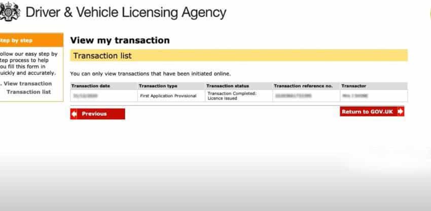 Track Provisional License online