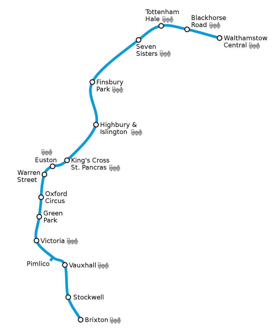 Victoria Line Map
