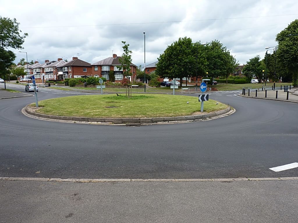 Roundabout in Lyndon Green